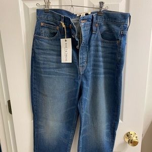 Madewell Rivet and Thread Vintage Crop Jeans